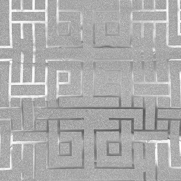 Contact Liso 45CMX10M Glitter Geométrico Prata Rolo