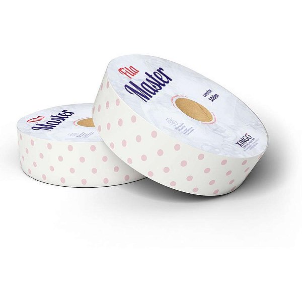 Fita Master Decorada 32MM X 100M Alice Poá Rosa Quartz
