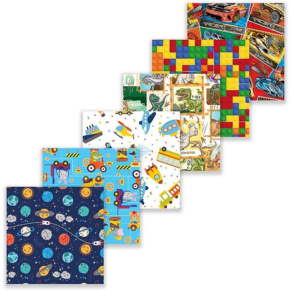 Saco Metalizado 50X70CM Infantil Masculino Sortido Pacote com 50
