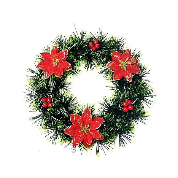 Guirlanda de Natal Decorada 25CM RF465
