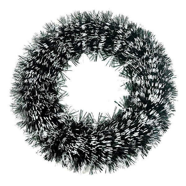 Guirlanda de Natal Verde e Branca 30CM