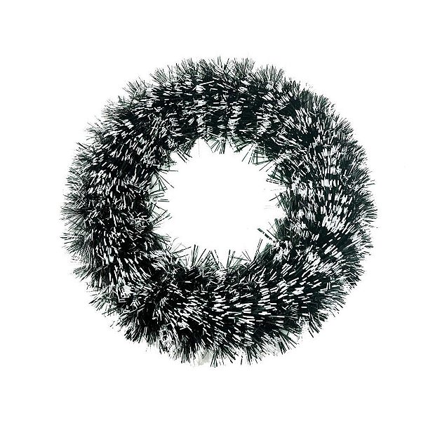 Guirlanda de Natal Verde e Branca 30CM