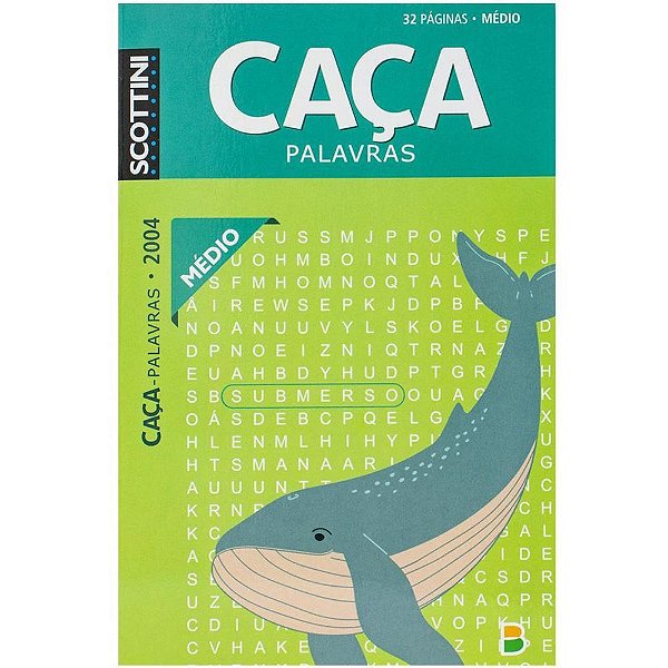 Livro de Atividades CAÇA-PALAVRAS Médio N.2004 32 Páginas Pacote com 10