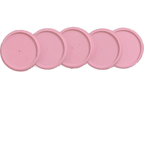 Caderno Inteligente Discos 31MM Rosa Sertão com Elástico KIT