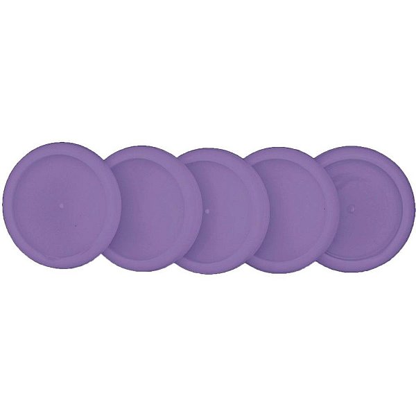 Caderno Inteligente Discos 31MM Roxo dos Pampas com Elástico KIT