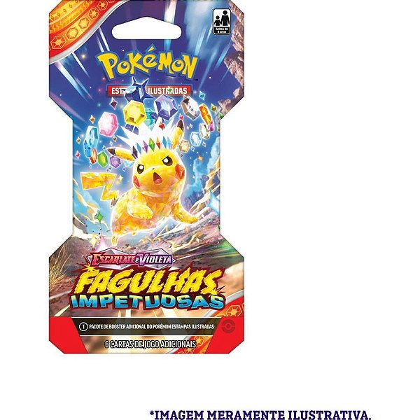 Jogo de Cartas Pokémon EV08 Fagulhas Impetuosas Display com 24 Pacotes
