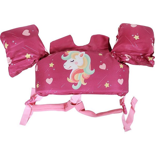 Colete Infantil Unicórnio OXFORD 20KG - Rosa