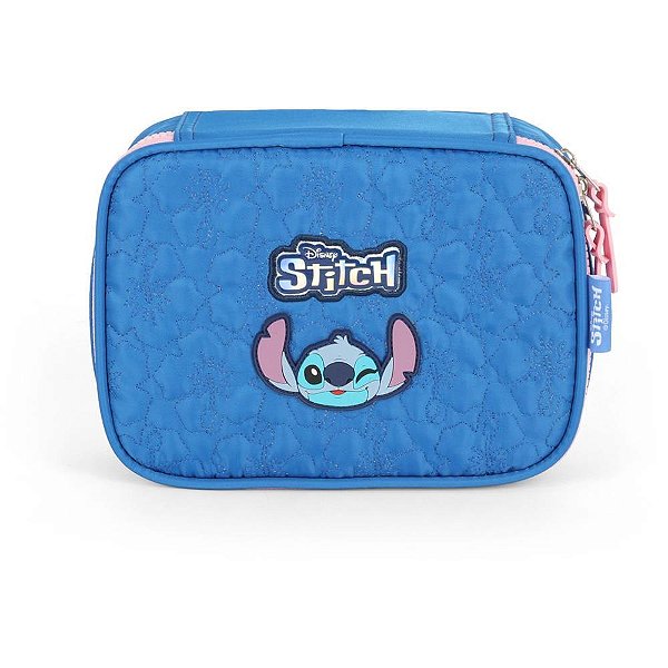 Estojo BOX STITCH Tecido G Azul