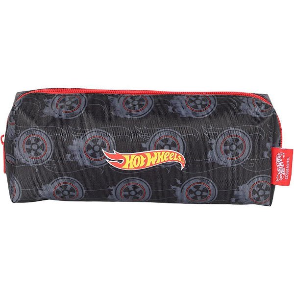 Estojo Simples HOT Wheels Tecido Preto