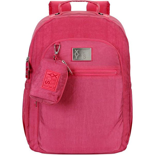 Mochila TRENDY Rose com Chaveiro e PORTA-NOTEBOOK