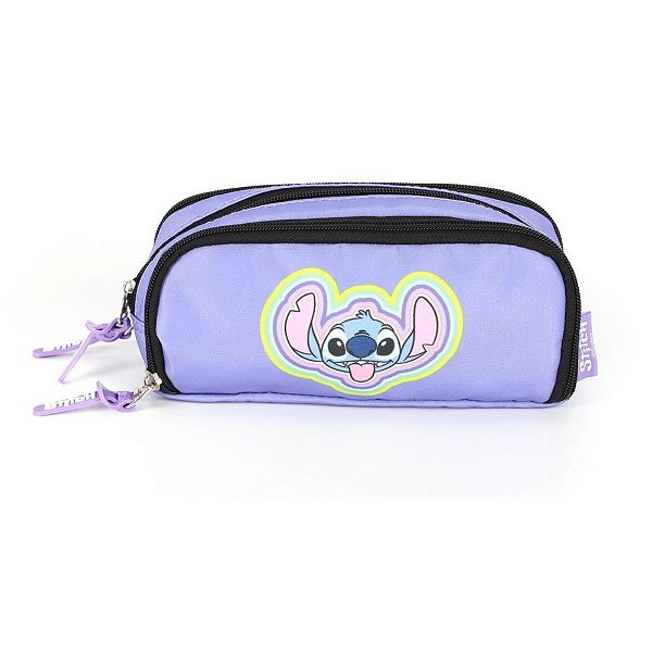 Estojo Triplo STITCH Tecido Lilás