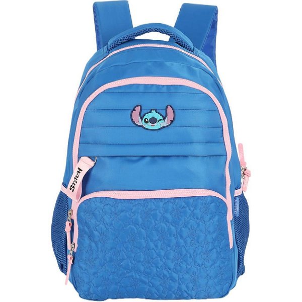 Mochila STITCH G Azul com Compartimento para Notebook