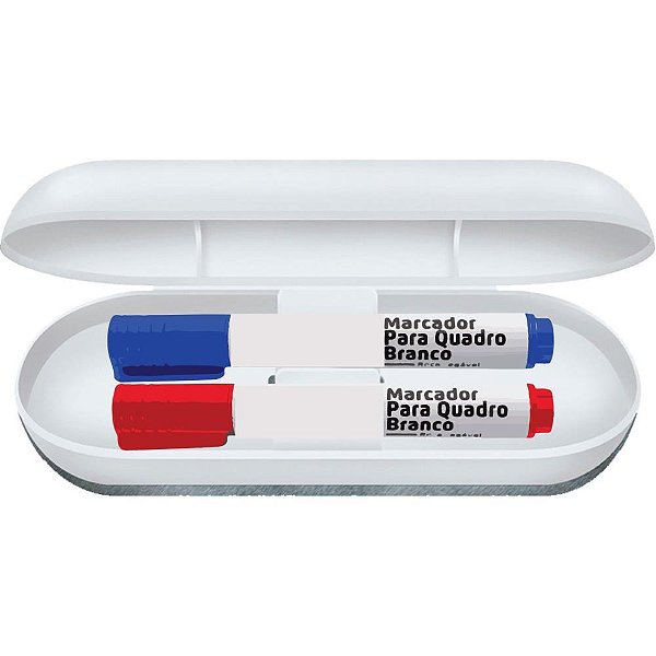 Apagador Quadro Branco com Estojo Branco Carbrink