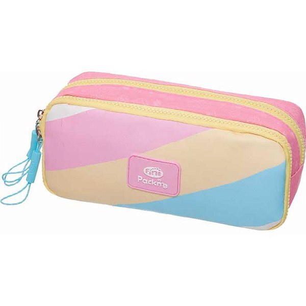 Estojo Duplo Fini PACK ME Marshmallow 24X6X15CM