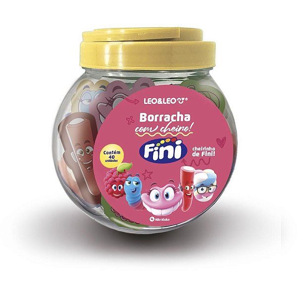 Borracha Decorada Fini com Forma e Aroma Pote com 40