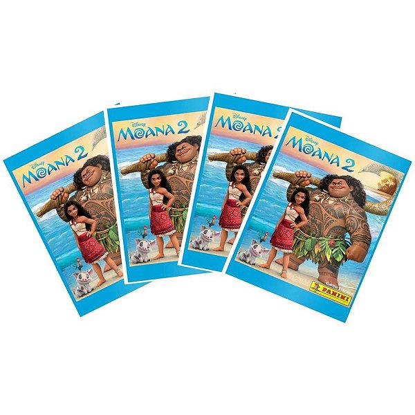 Figurinhas Moana 2 - Pacote com 20 Envelopes (5 Figurinhas por Envelope)