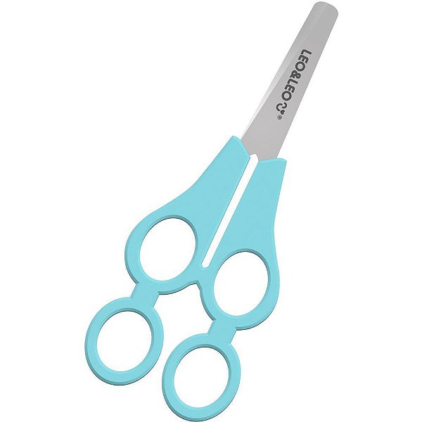 Tesoura Escolar Dupla Tandem Color JOY Inclusiva Blister