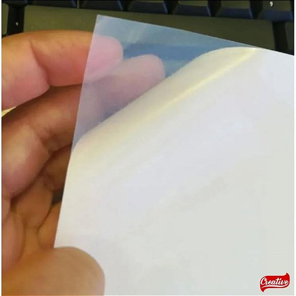 Plástico Adesivo Transparente A4 BOPP 50 Folhas Pacote