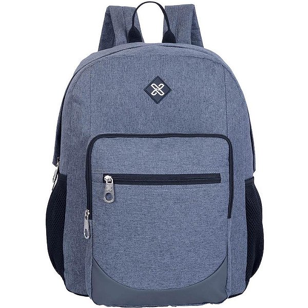 Mochila Lifestyle Masculina 04 Cinza com Compartimento para Notebook