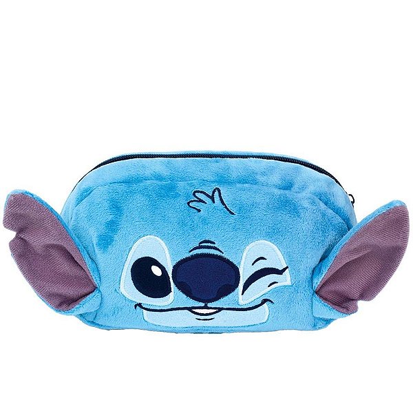 Estojo Simples STITCH Pelúcia com Orelhinhas 3D