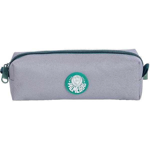 Estojo Simples Palmeiras Cinza com Zíper Personalizado
