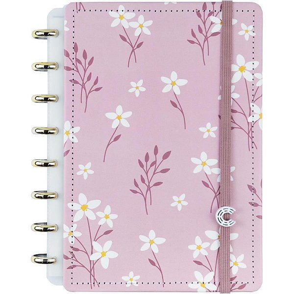 Caderno Inteligente A5 PINK Blossom BY SOF 80 Folhas com Adesivos