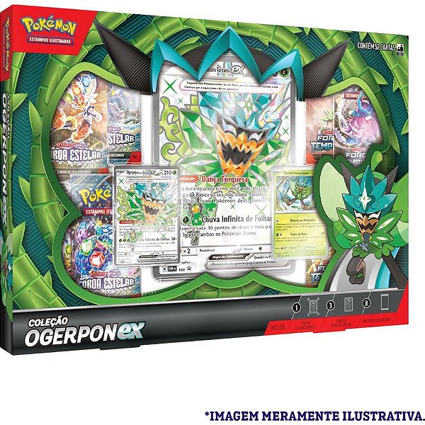 Jogo de Cartas Pokemon BOX Ogerpon EX