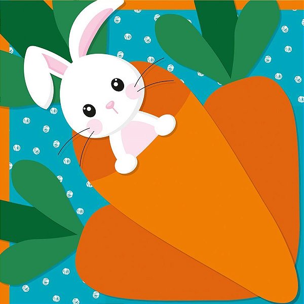 Embalagem para OVO de Páscoa 39X39CM Carrot Azul Pacote com 25