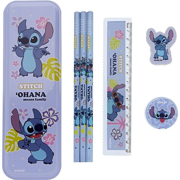 Kit Escolar STITCH Especial 7 Peças