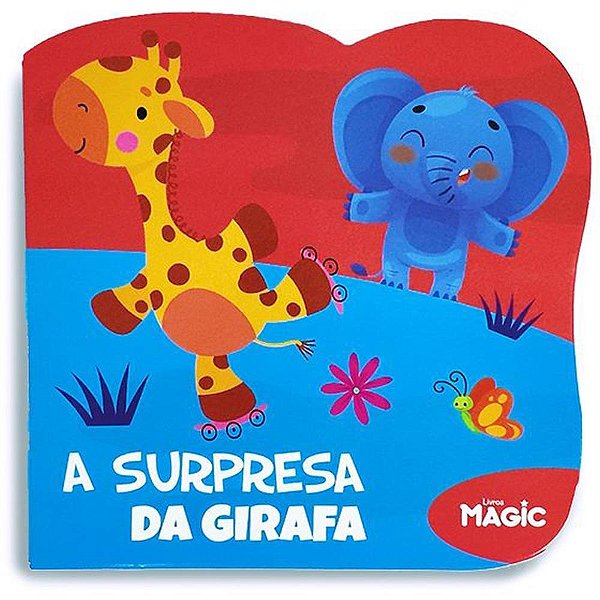 Livro Infantil Ilustrado Recortado a Surpresa da Girafa