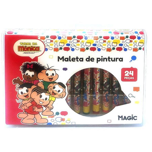 Maleta para Pintura Turma da Mônica 24 Peças