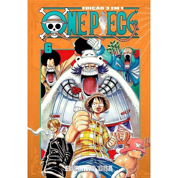 Livro Mangá ONE Piece 3 em 1 Nº 06