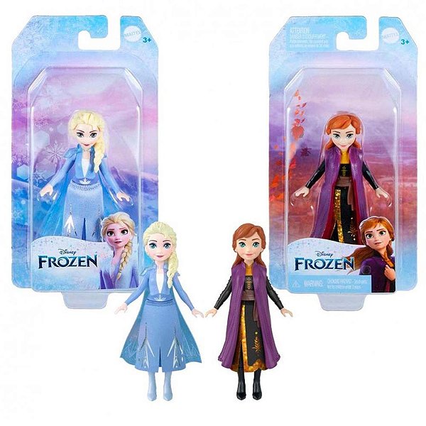 Boneca Disney Frozen Mini Surpresa 9CM com Roupas Removíveis