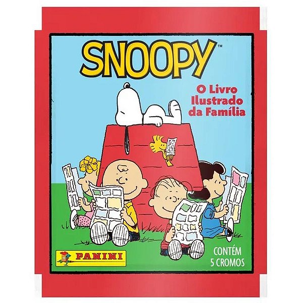 Figurinhas Snoopy Envelope com 5 Figurinhas Pacote com 20 Unidades