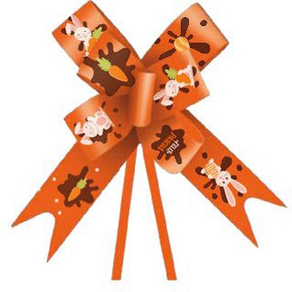 Laço Pronto Decorado 30MM X 50CM Chocolatier Pacote com 10