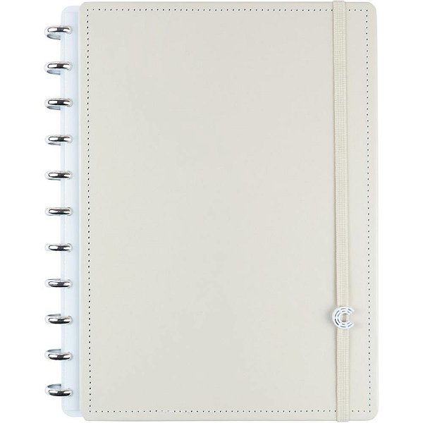 Caderno Inteligente Grande Latte 80 Folhas com Discos Removíveis