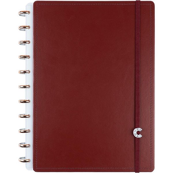 Caderno Inteligente Grande Mocha 80 Folhas com Discos Removíveis