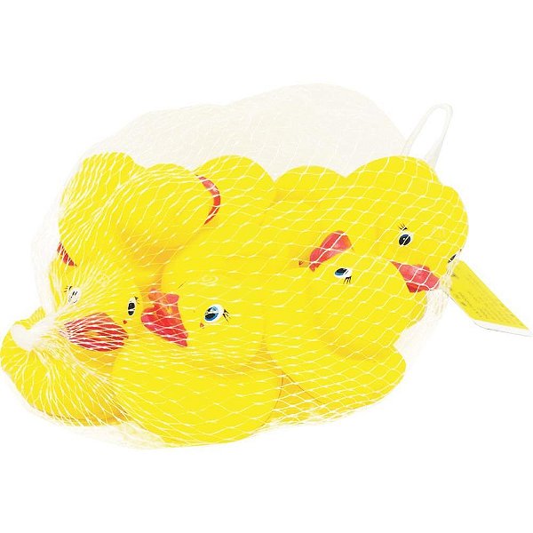 Brinquedo para Bebê Patinhos para Banho com 8 Peças Coloridas