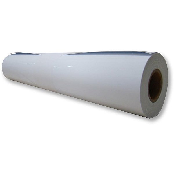 Papel Fotográfico INKJET 610MM X 30M GLOSSY Adesivo 130G Rolo