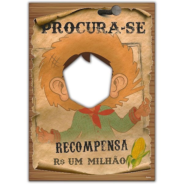 Painel Procurado para Festa Junina