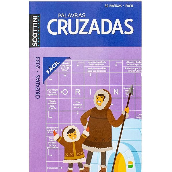 Livro de Atividades Palavras Cruzadas Nº2033 32 Páginas Pacote com 10
