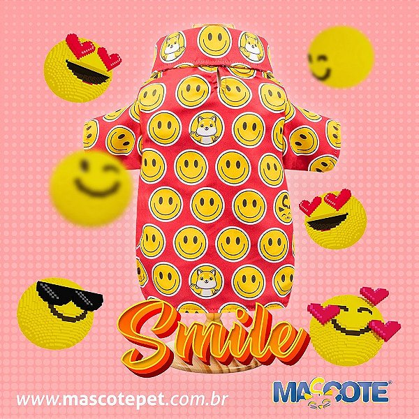 Ref 971 Camisa Smile Vermelha (6G8L6PHQN)