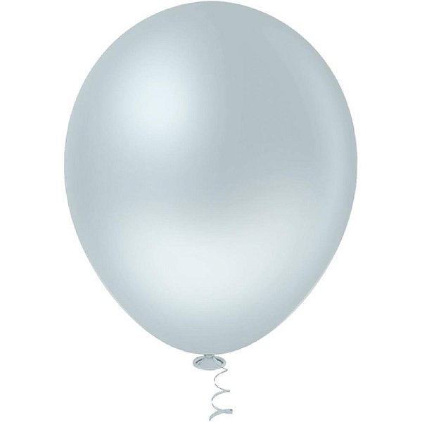 Balão 5 Polegadas Liso Azul CANDY Pacote com 50 Unidades