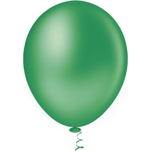 Balão 16 Liso Verde Pacote com 12 Unidades
