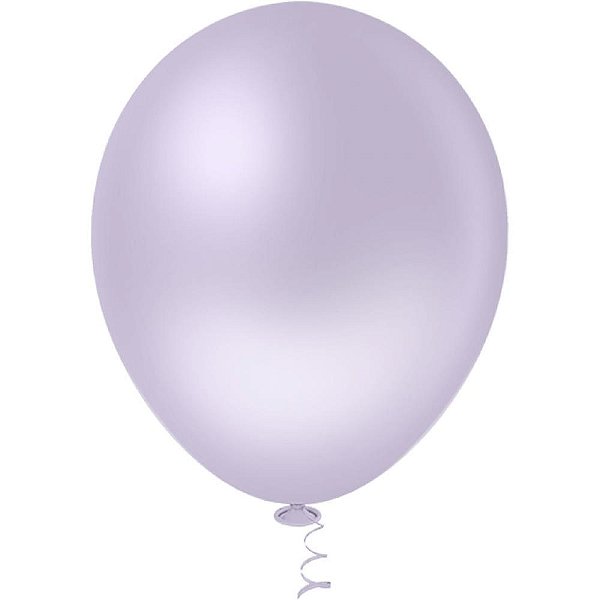 Balão 16 Polegadas Liso Lilás CANDY Pacote com 12 Unidades