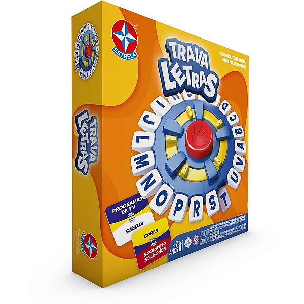 Jogo Trava Letras com Rodada Rápida, Cartas e Tabuleiro Interativo