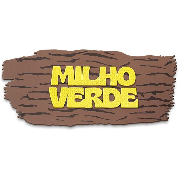 Painel de Decoração Junina em EVA Milho Verde 57X24CM Colorido