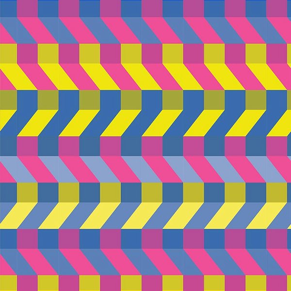 Papel de Presente Bobina Couchê 60CM Modelo 230 Polígonos Geométricos – 100 Metros