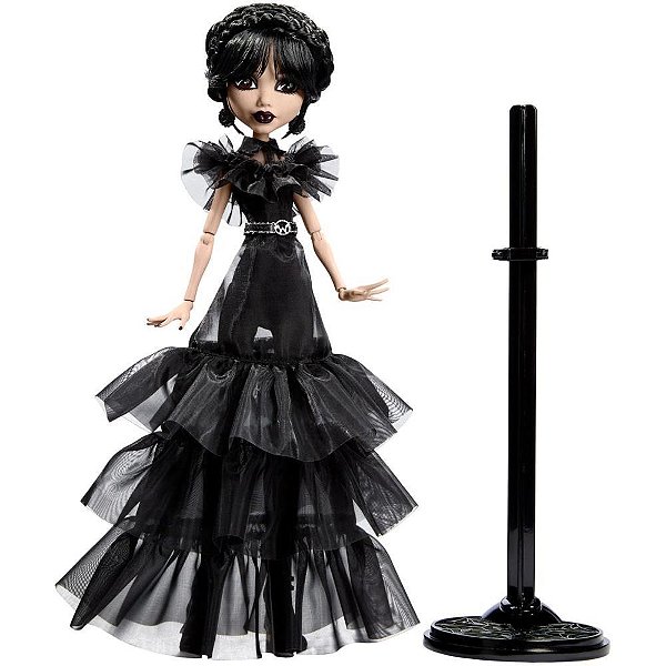 Boneca Monster HIGH Wednesday Raven DRESS com Vestido Estilizado