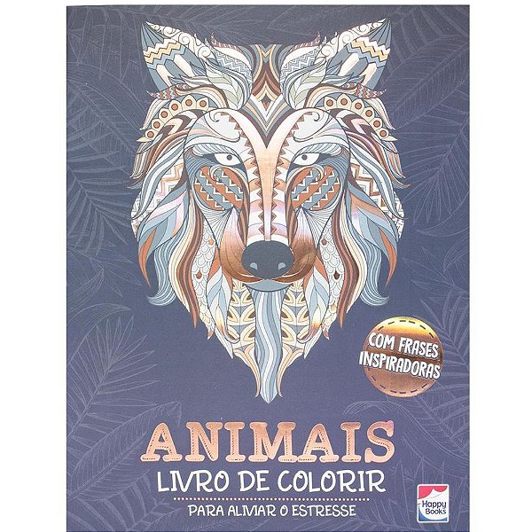 Livro de Colorir Colorir e Imaginar: Animais 32 Páginas